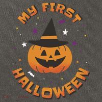 My First Halloween Pumpkin Cotton Canvas Backpack