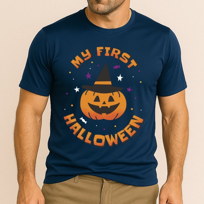 My First Halloween Pumpkin Cooling Performance Crew T-Shirt