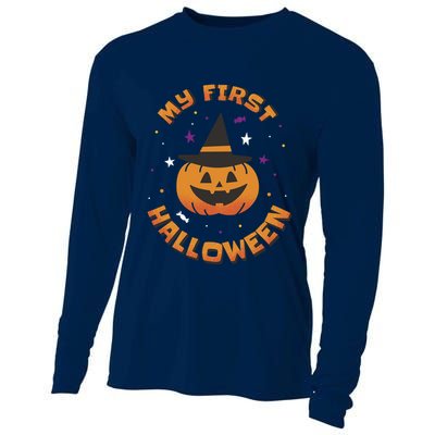 My First Halloween Pumpkin Cooling Performance Long Sleeve Crew