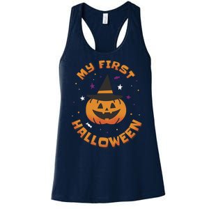 My First Halloween Pumpkin Women's Racerback Tank