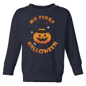 My First Halloween Pumpkin Toddler Sweatshirt