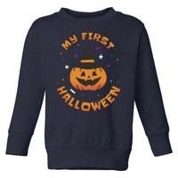 My First Halloween Pumpkin Toddler Sweatshirt