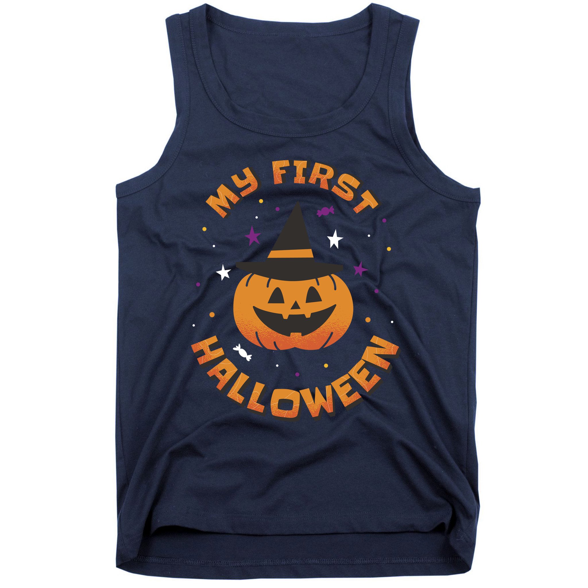My First Halloween Pumpkin Tank Top