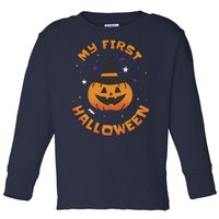 My First Halloween Pumpkin Toddler Long Sleeve Shirt