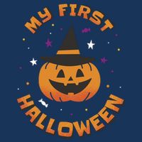 My First Halloween Pumpkin Women's V-Neck T-Shirt
