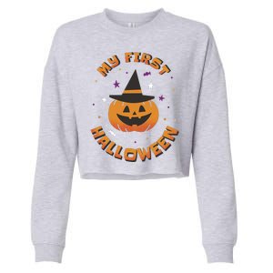 My First Halloween Pumpkin Cropped Pullover Crew