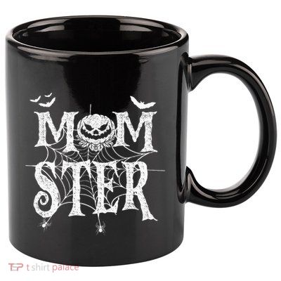 Momster Funy Halloween For Mom Monster Pumpkin Mommy 11oz C Handle Ceramic Mug