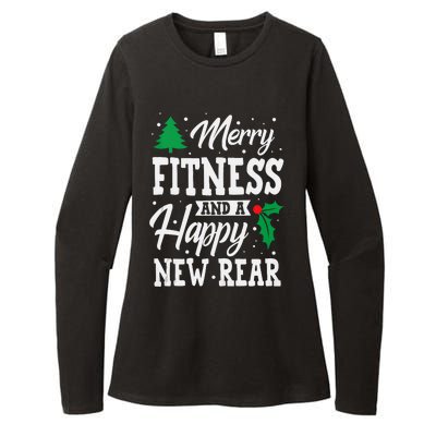 Merry Fitness Happy New Rear Workout Christmas Tank Top Womens CVC Long Sleeve Shirt