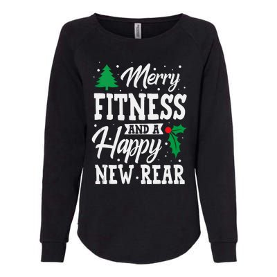 Merry Fitness Happy New Rear Workout Christmas Tank Top Womens California Wash Sweatshirt