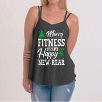 Merry Fitness Happy New Rear Workout Christmas Tank Top Women's Strappy Tank