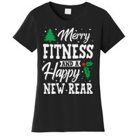 Merry Fitness Happy New Rear Workout Christmas Tank Top Women's T-Shirt