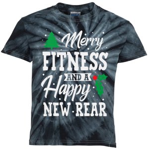 Merry Fitness Happy New Rear Workout Christmas Tank Top Kids Tie-Dye T-Shirt