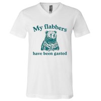 My Flabbers Have Been Gasted Funny Vintage Meme V-Neck T-Shirt