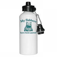 My Flabbers Have Been Gasted Funny Vintage Meme Aluminum Water Bottle