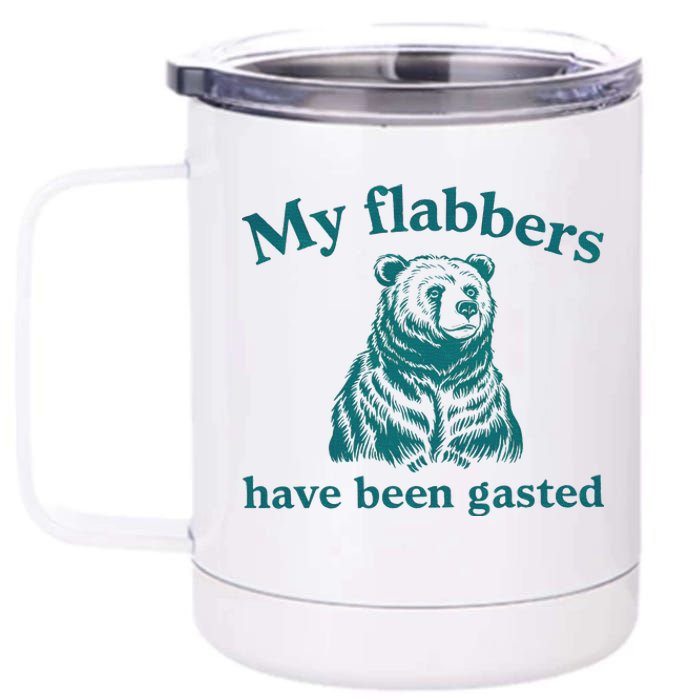 My Flabbers Have Been Gasted Funny Vintage Meme 12 oz Stainless Steel Tumbler Cup