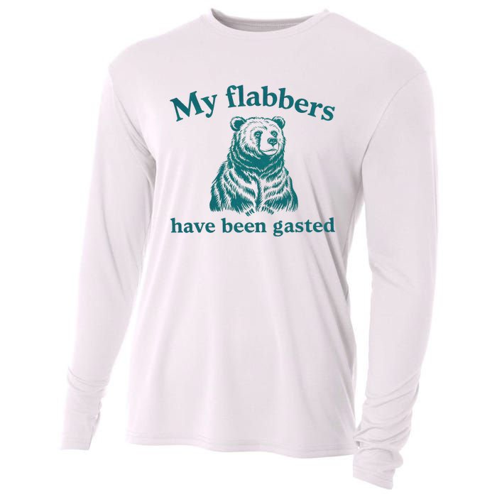 My Flabbers Have Been Gasted Funny Vintage Meme Cooling Performance Long Sleeve Crew