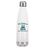 My Flabbers Have Been Gasted Funny Vintage Meme Stainless Steel Insulated Water Bottle