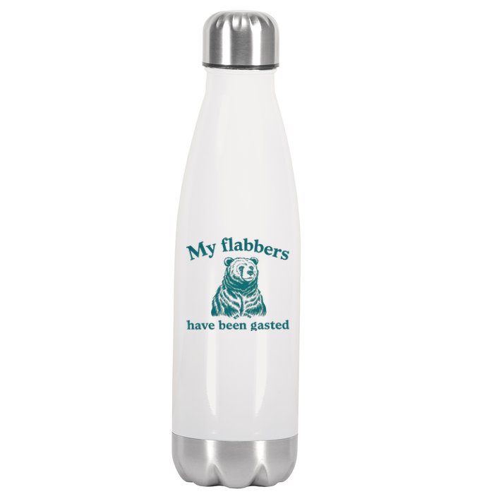 My Flabbers Have Been Gasted Funny Vintage Meme Stainless Steel Insulated Water Bottle