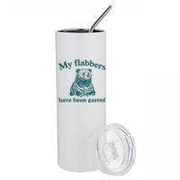 My Flabbers Have Been Gasted Funny Vintage Meme Stainless Steel Tumbler