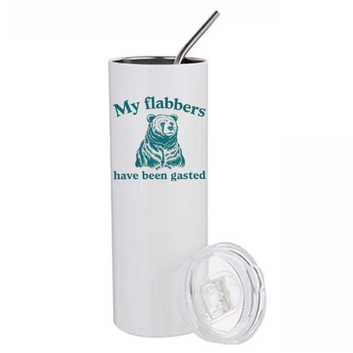 My Flabbers Have Been Gasted Funny Vintage Meme Stainless Steel Tumbler