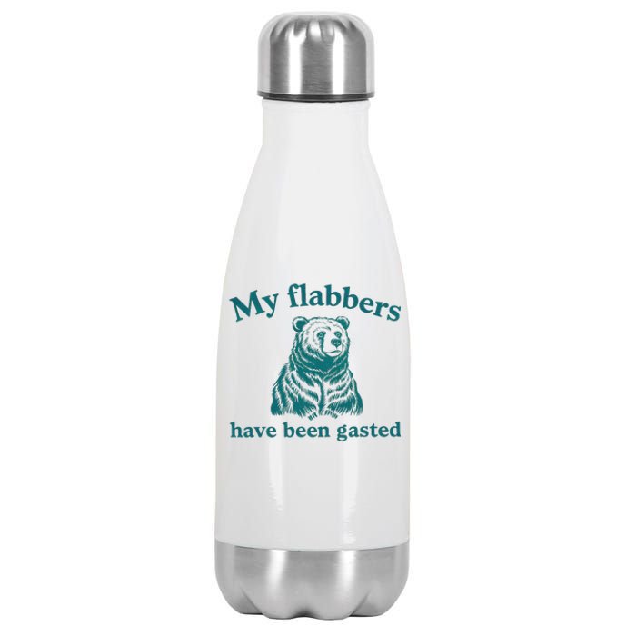 My Flabbers Have Been Gasted Funny Vintage Meme Stainless Steel Insulated Water Bottle