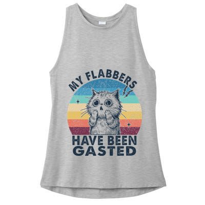 My Flabbers Have Been Gasted Ladies PosiCharge Tri-Blend Wicking Tank