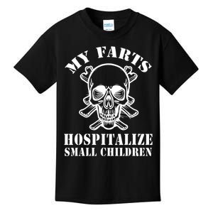 My Farts Hospitalize Small Children Funny Satire Dad Joke Kids T-Shirt