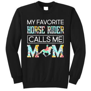 My Favorite Horse Rider Calls Me Mom Funny Mother's Day Sweatshirt