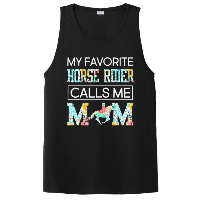 My Favorite Horse Rider Calls Me Mom Funny Mother's Day PosiCharge Competitor Tank