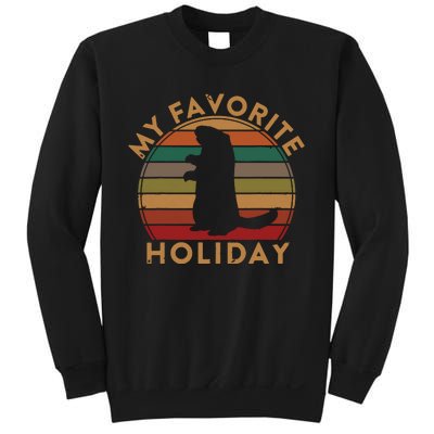 My Favorite Holiday Ground Hog Sunset Gift Groundhog Day Sweatshirt