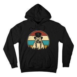 My Favorite Holiday Retro Groundhog Day Woodchuck Lover Hoodie