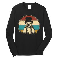 My Favorite Holiday Retro Groundhog Day Woodchuck Lover Long Sleeve Shirt