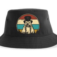 My Favorite Holiday Retro Groundhog Day Woodchuck Lover Sustainable Bucket Hat