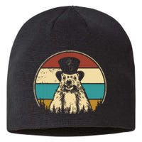 My Favorite Holiday Retro Groundhog Day Woodchuck Lover Sustainable Beanie