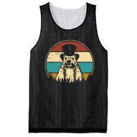 My Favorite Holiday Retro Groundhog Day Woodchuck Lover Mesh Reversible Basketball Jersey Tank