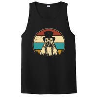 My Favorite Holiday Retro Groundhog Day Woodchuck Lover PosiCharge Competitor Tank