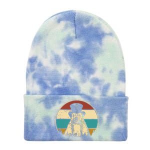 My Favorite Holiday Retro Groundhog Day Woodchuck Lover Tie Dye 12in Knit Beanie