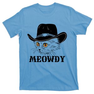 Meowdy Funny Howdy Cat Dad Joke Gift T-Shirt