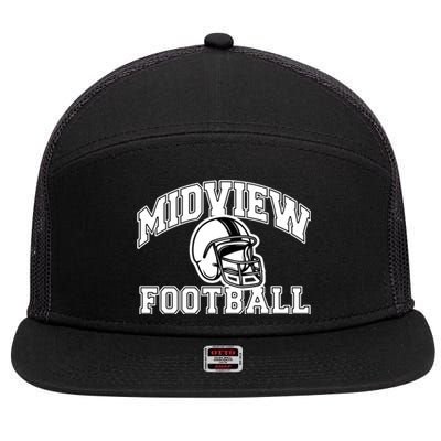 Midview Football High School 7 Panel Mesh Trucker Snapback Hat