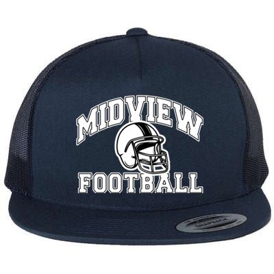 Midview Football High School Flat Bill Trucker Hat