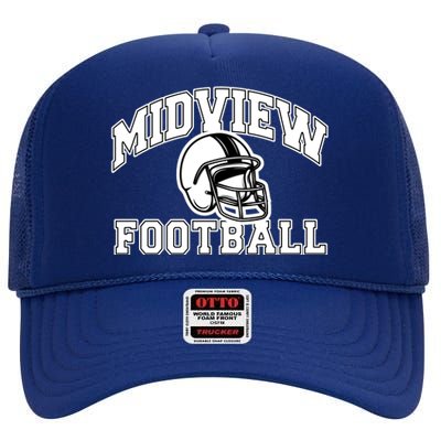 Midview Football High School High Crown Mesh Back Trucker Hat