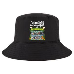 Medicine For Happiness At St Patrick's Day Clowder Of Cats Cool Gift Cool Comfort Performance Bucket Hat