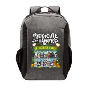 Medicine For Happiness At St Patrick's Day Clowder Of Cats Cool Gift Vector Backpack