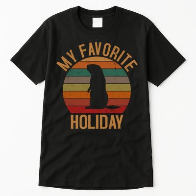 My Favorite Holiday Groundhog Day Tall T-Shirt