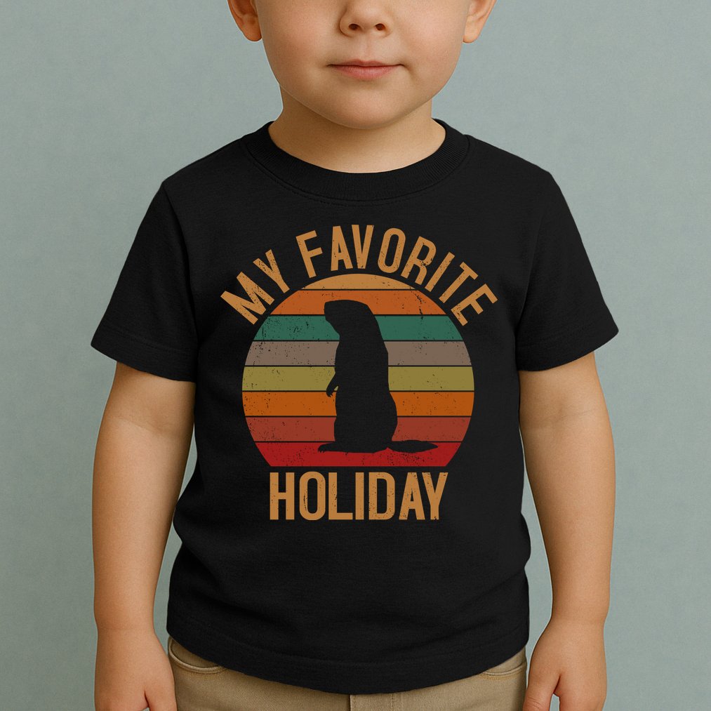 My Favorite Holiday Groundhog Day Toddler T-Shirt