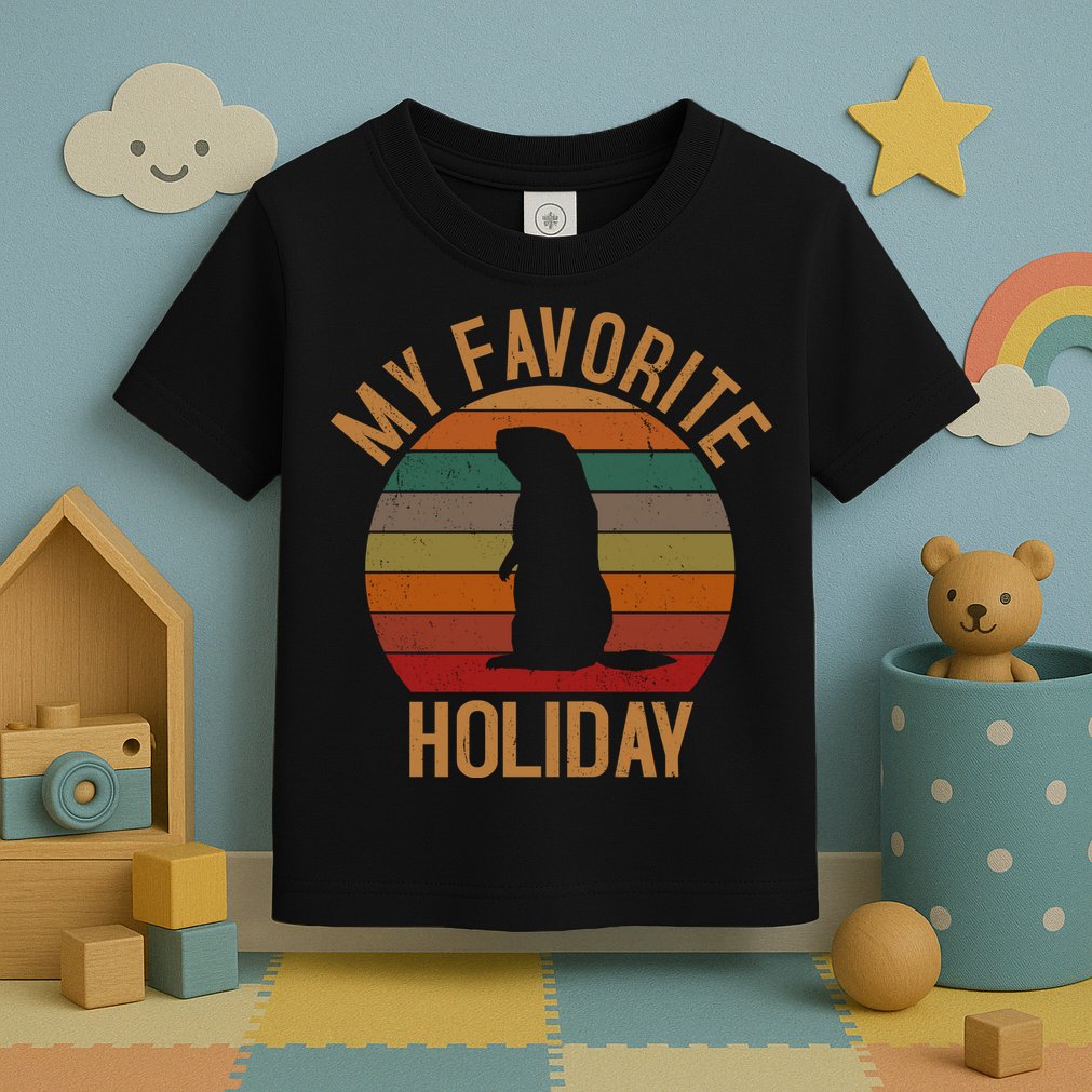 My Favorite Holiday Groundhog Day Toddler T-Shirt