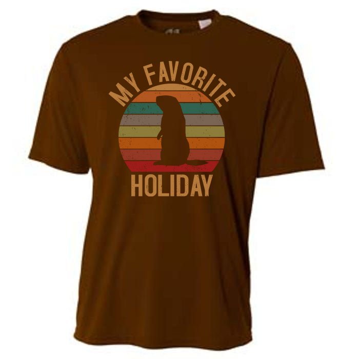 My Favorite Holiday Groundhog Day Cooling Performance Crew T-Shirt