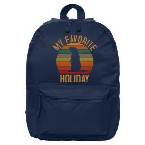 My Favorite Holiday Groundhog Day 16 in Basic Backpack