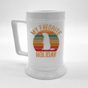 My Favorite Holiday Groundhog Day Beer Stein