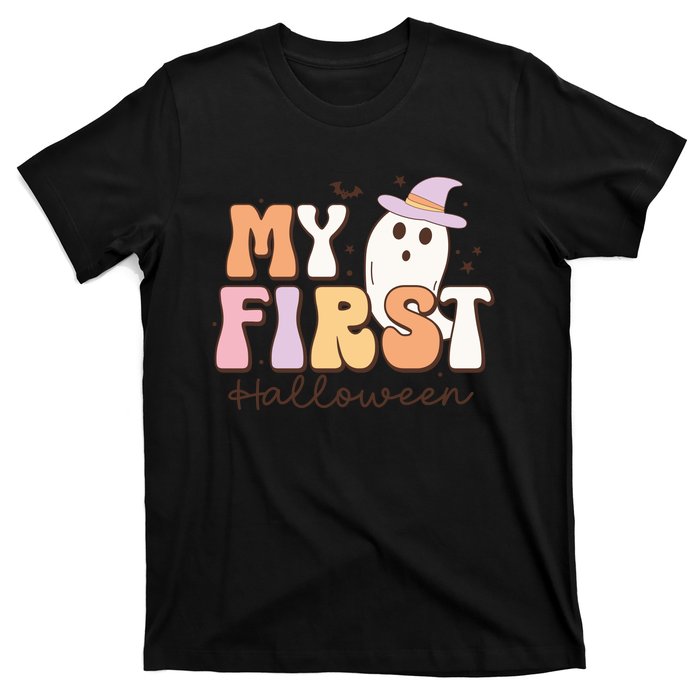 My First Halloween Retro Cute Ghost Funny Gift T-Shirt